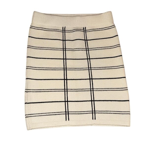 BCBG generation white and black plaid mini skirt - Picture 1 of 2